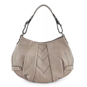 LODIS Women's Majestic Grey Leather Hobo Side Pockets Bag‎ Shoulder Bag